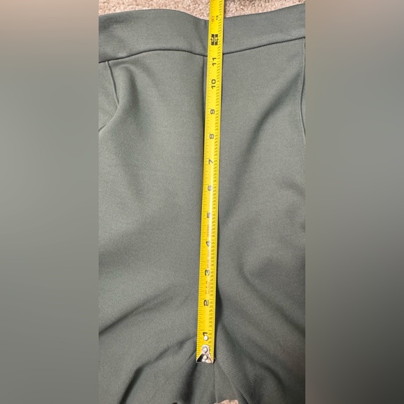 NWT Ann Taylor Sage Green Knit Wide Leg Crop Pants Trousers 16 - Picture 6 of 8